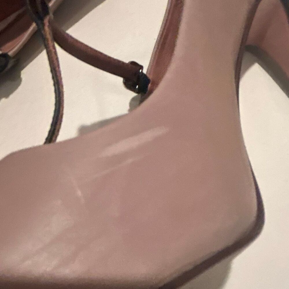 Coach Fulten T-Strap Leather Pump Heels Taupe Brown Contemporary Chic Size 10 - Picture 10 of 14